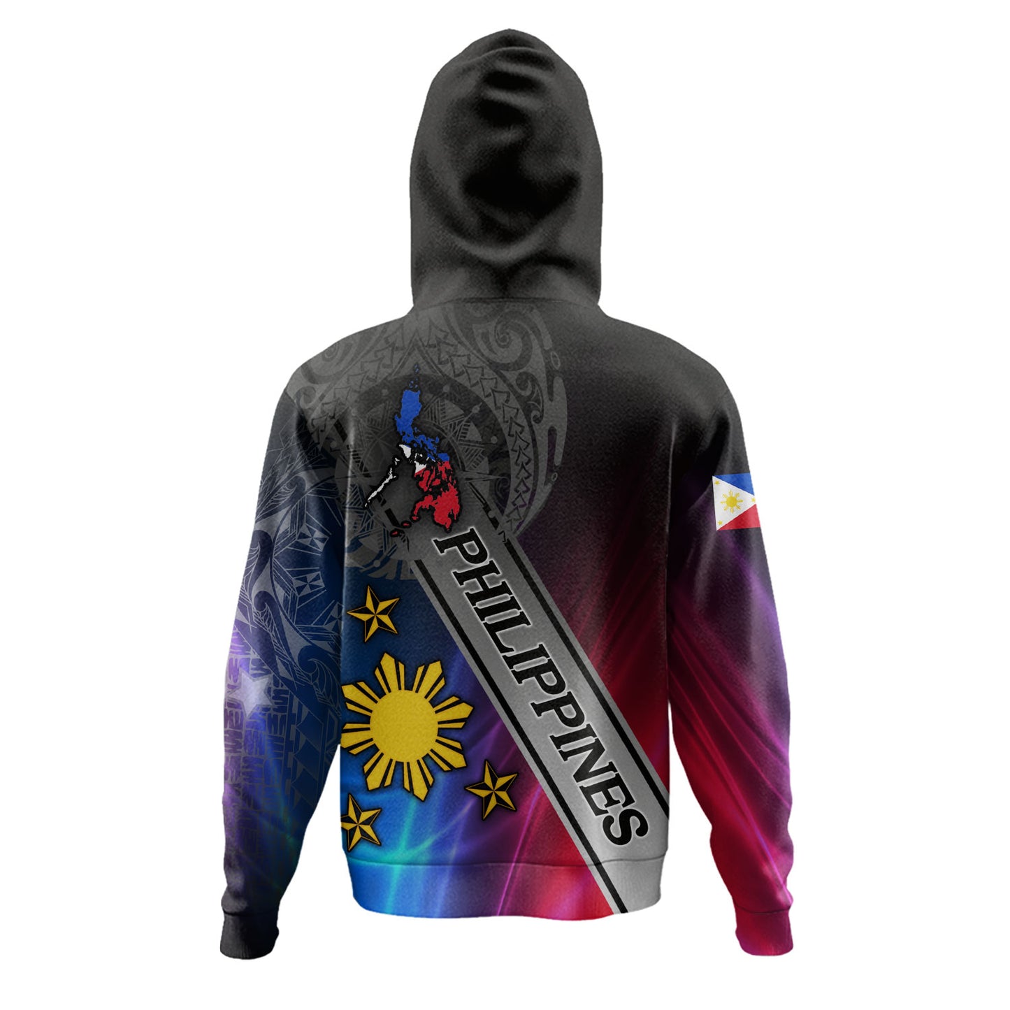 Philippines Filipinos Hoodie Seal Map Curve Style