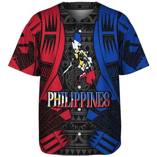 Philippines Filipinos Custom Personalised Baseball Shirt Tattoo Style