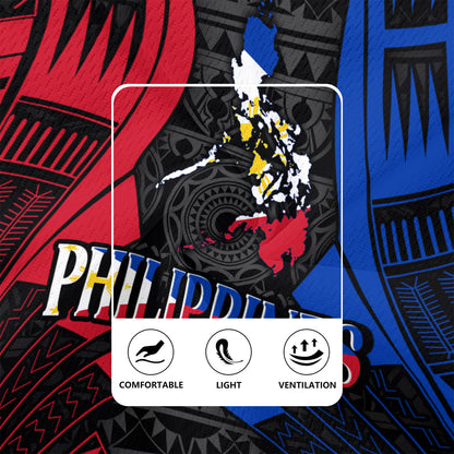 Philippines Filipinos Custom Personalised Rugby Jersey Tattoo Style
