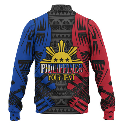 Philippines Filipinos Custom Personalised Baseball Jacket Tattoo Style