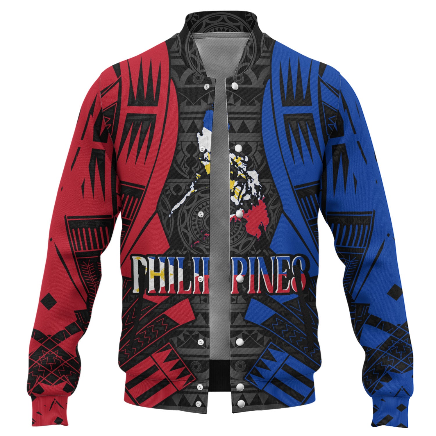 Philippines Filipinos Custom Personalised Baseball Jacket Tattoo Style