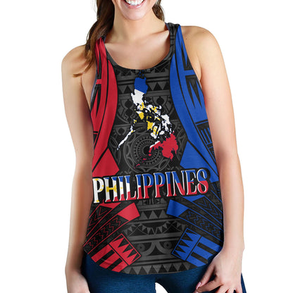 Philippines Filipinos Custom Personalised Women Tank Tattoo Style