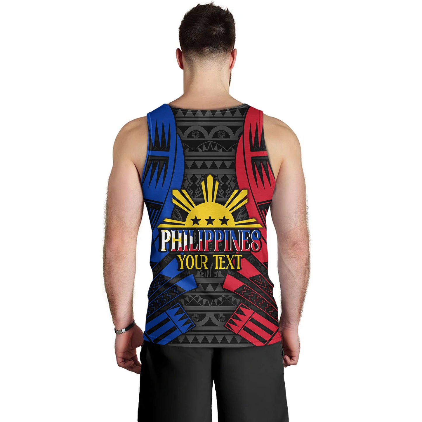 Philippines Filipinos Custom Personalised Tank Top Tattoo Style