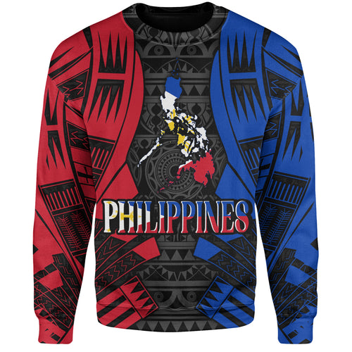 Philippines Filipinos Custom Personalised Sweatshirt Tattoo Style