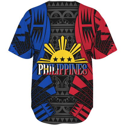 Philippines Filipinos Custom Personalised Baseball Shirt Tattoo Style