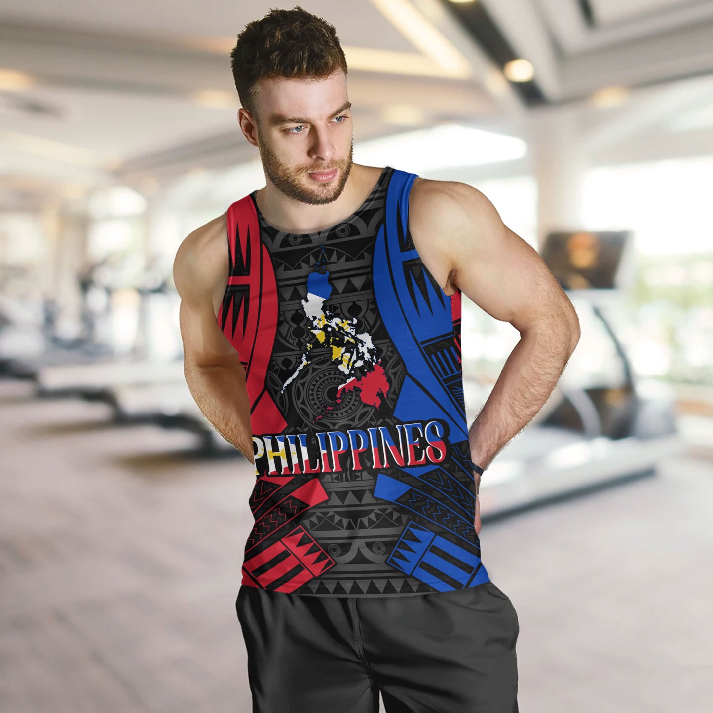 Philippines Filipinos Custom Personalised Tank Top Tattoo Style