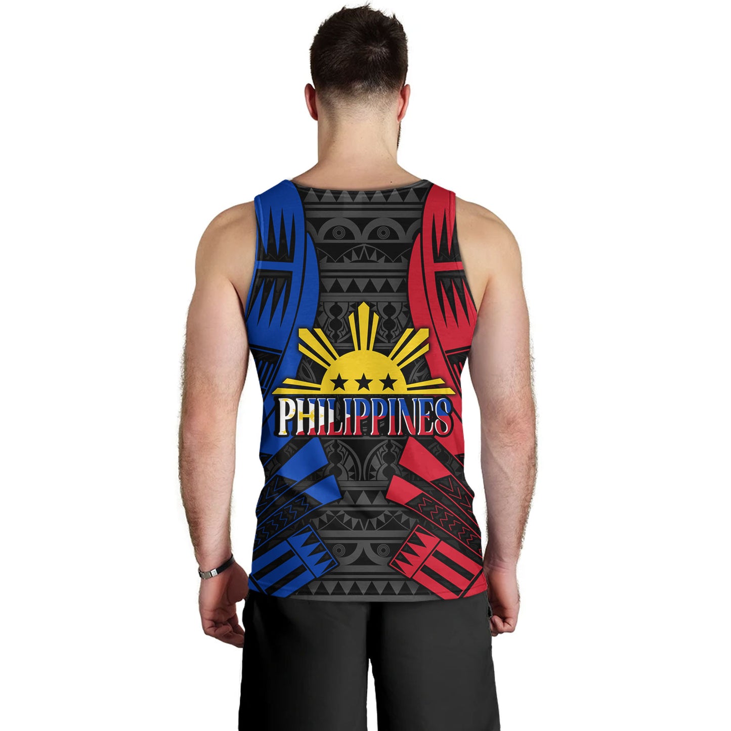 Philippines Filipinos Custom Personalised Tank Top Tattoo Style