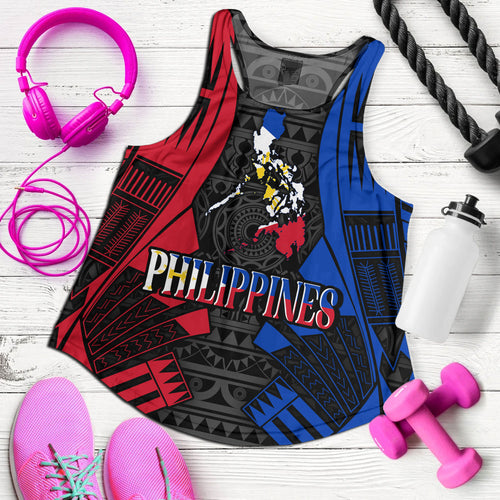 Philippines Filipinos Custom Personalised Women Tank Tattoo Style