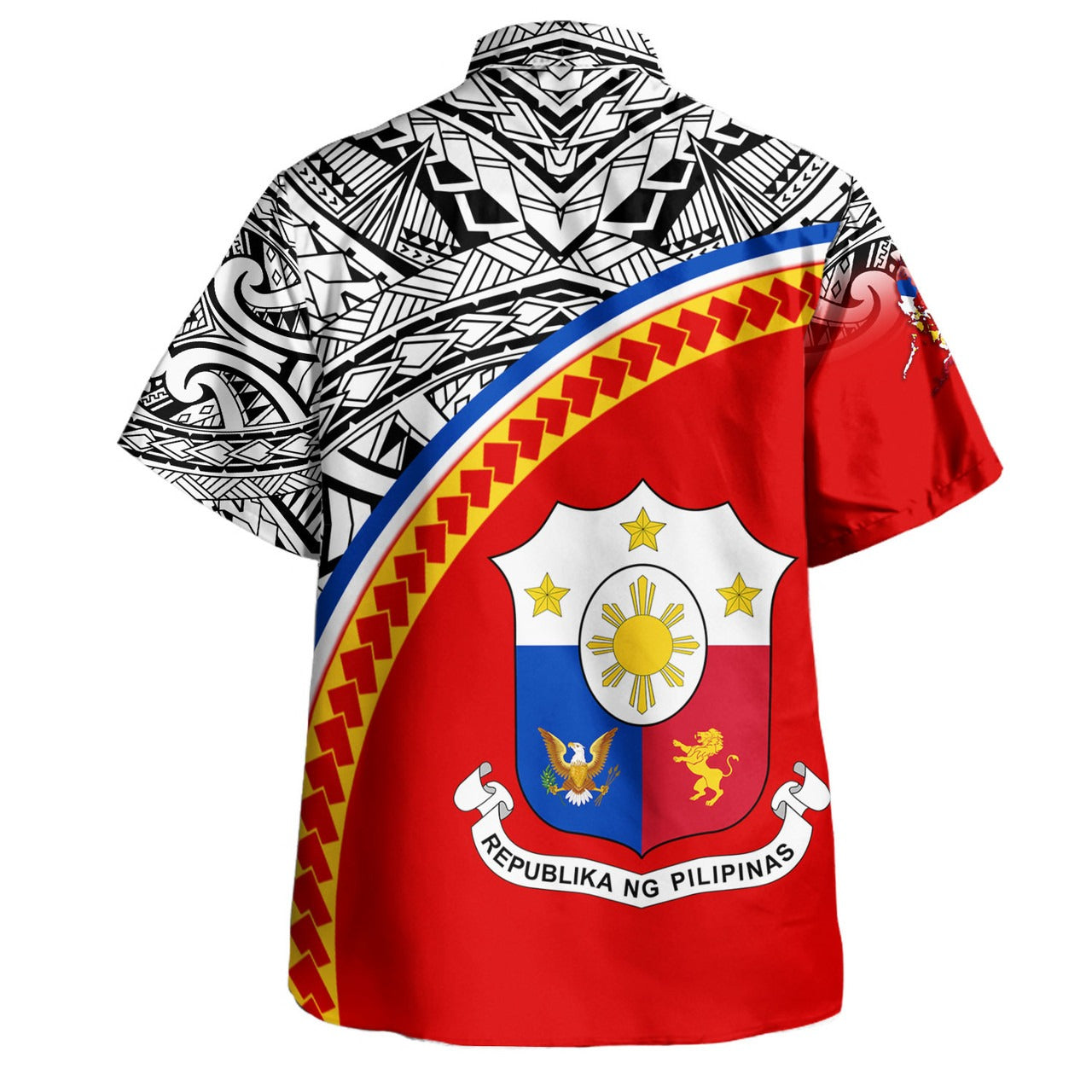 Philippines Filipinos Custom Personalised Hawaiian Shirt Tribal Patterns Curve Style