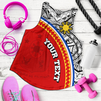 Philippines Filipinos Custom Personalised Women Tank Tribal Patterns Curve Style