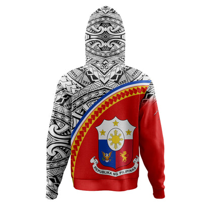 Philippines Filipinos Custom Personalised Hoodie Tribal Patterns Curve Style
