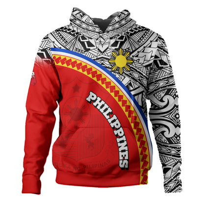 Philippines Filipinos Custom Personalised Hoodie Tribal Patterns Curve Style