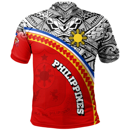 Philippines Filipinos Custom Personalised Polo Shirt Tribal Patterns Curve Style
