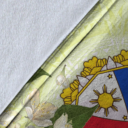 Philippines Filipino Blanket Filipino Sun And Jasmine Flowers