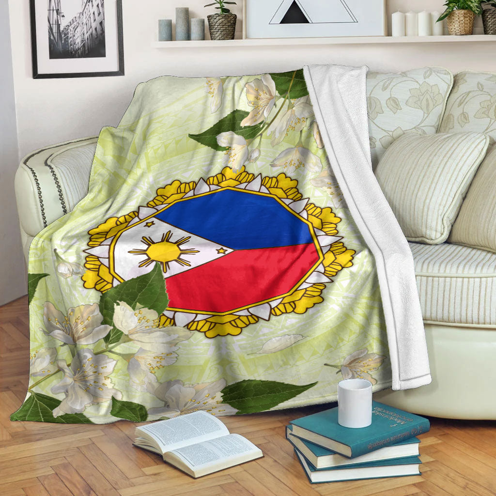 Philippines Filipino Blanket Filipino Sun And Jasmine Flowers