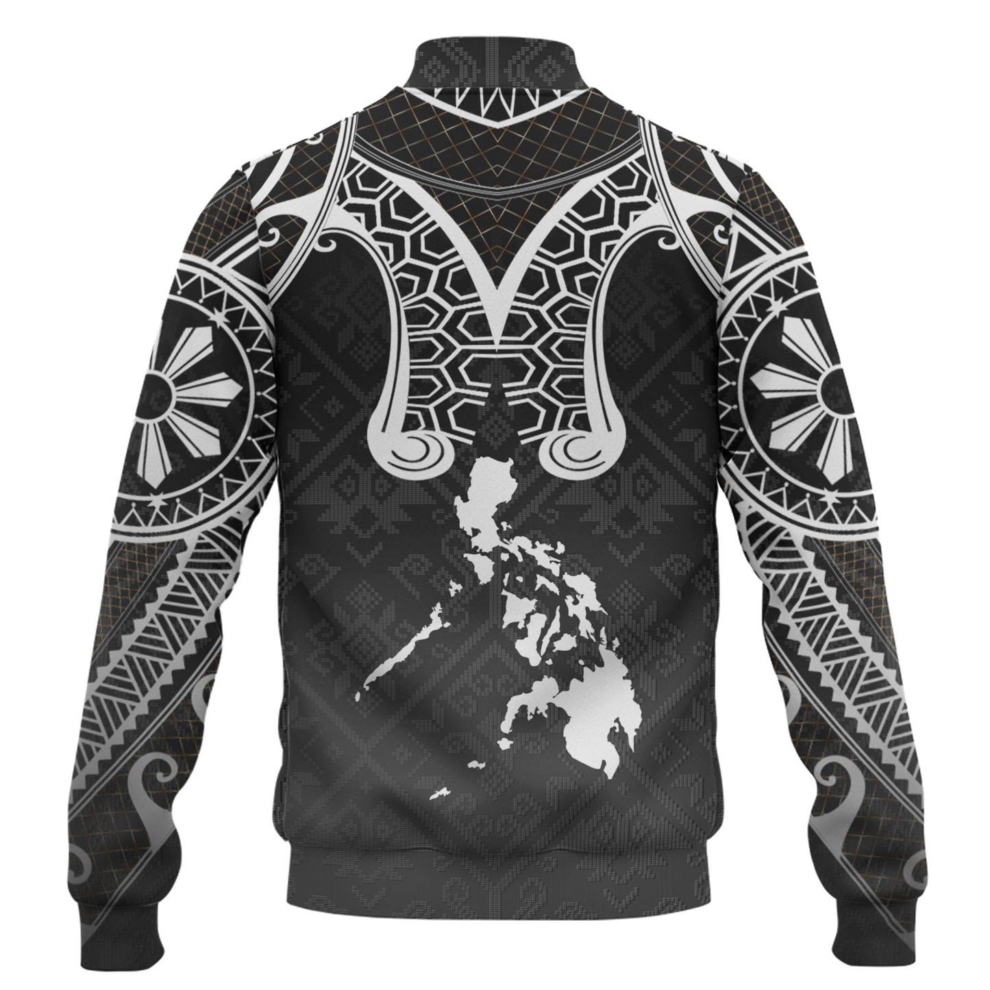 Philippines Filipinos Baseball Jacket Filipino National Tribal Patterns Style