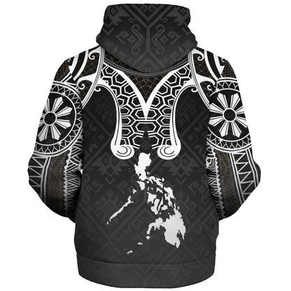 Philippines Filipinos Sherpa Hoodie Filipino National Tribal Patterns Style