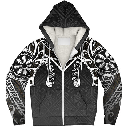 Philippines Filipinos Sherpa Hoodie Filipino National Tribal Patterns Style