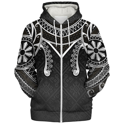 Philippines Filipinos Sherpa Hoodie Filipino National Tribal Patterns Style