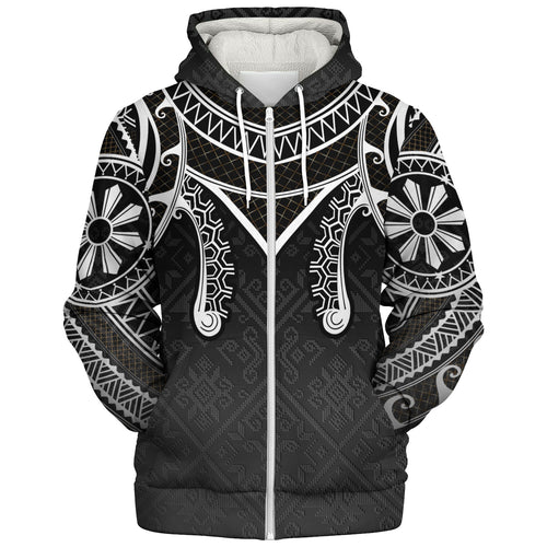 Philippines Filipinos Sherpa Hoodie Filipino National Tribal Patterns Style