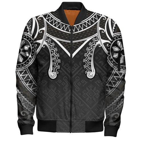 Philippines Filipinos Bomber Jacket Filipino National Tribal Patterns Style