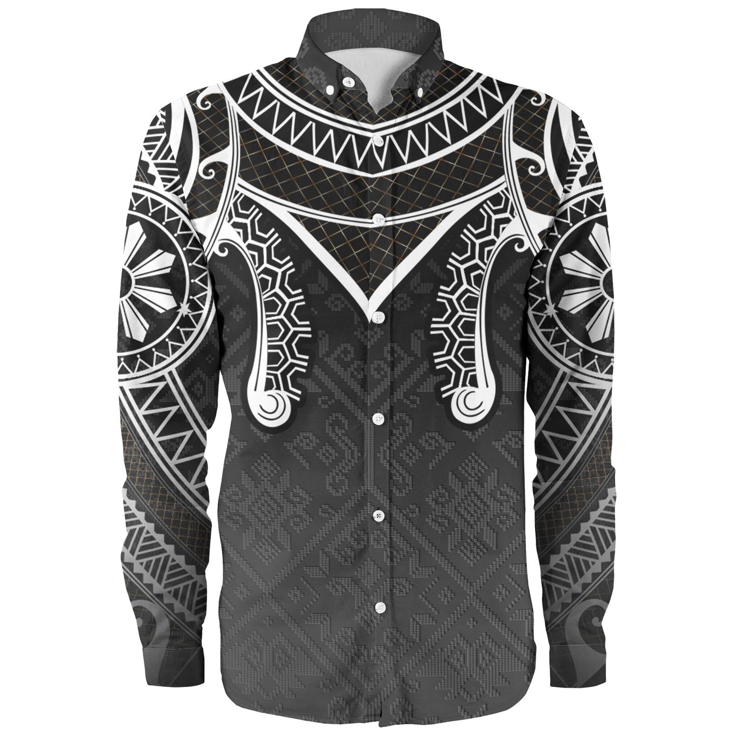 Philippines Filipinos Long Sleeve Shirt Filipino National Tribal Patterns Style