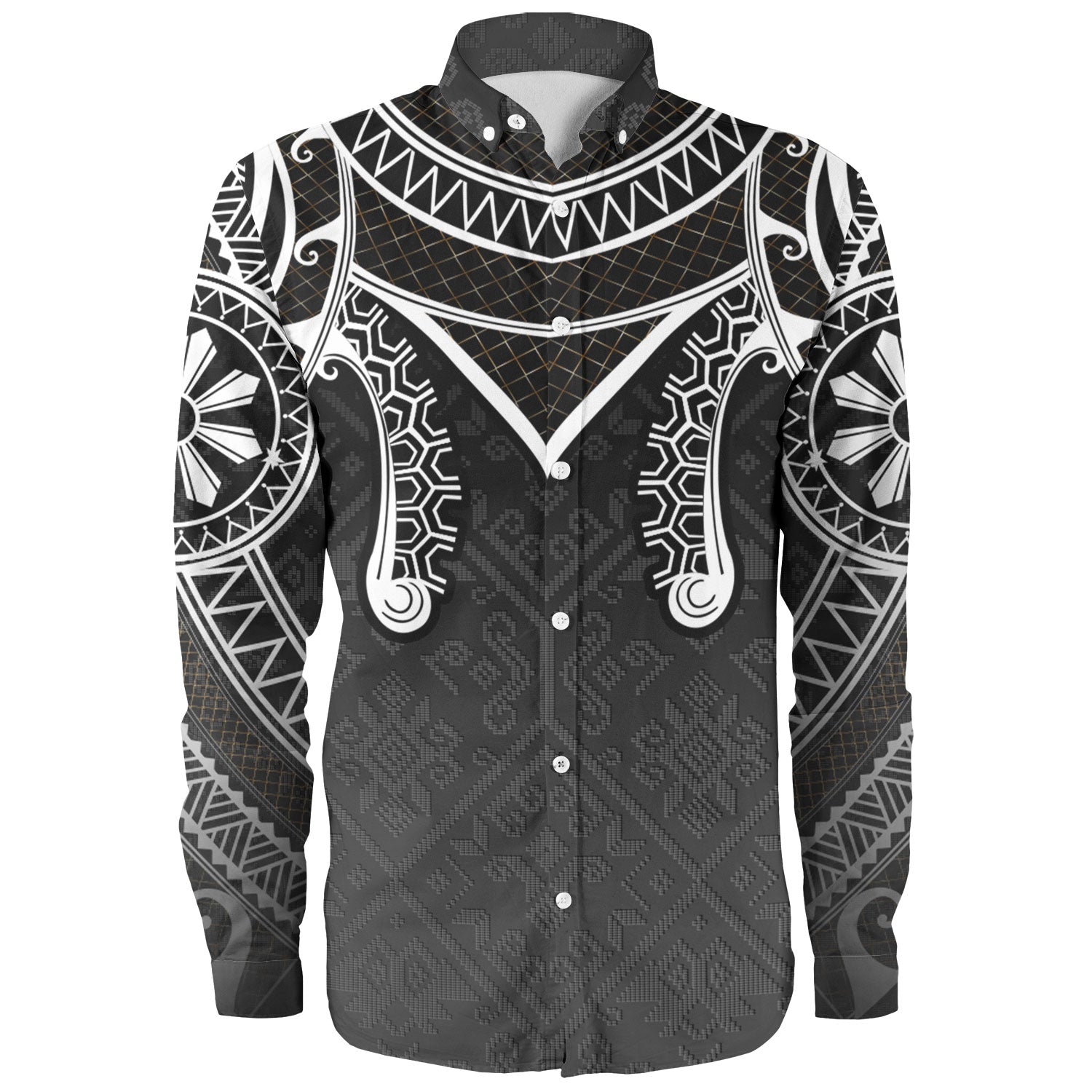 Philippines Filipinos Long Sleeve Shirt Filipino National Tribal Patterns Style