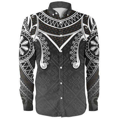 Philippines Filipinos Long Sleeve Shirt Filipino National Tribal Patterns Style