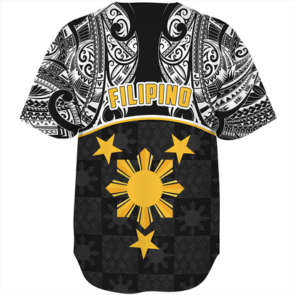 Philippines Filipinos Baseball Shirt Tribal Polynesian Demodern Style