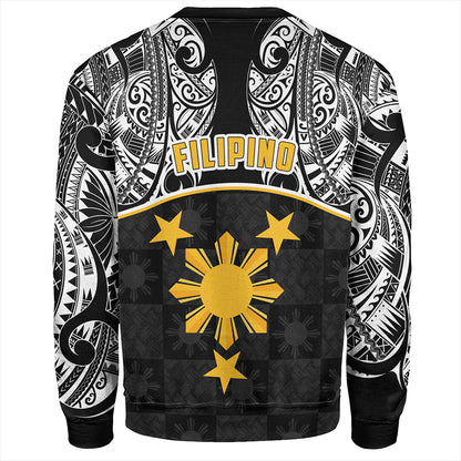 Philippines Filipinos Sweatshirt Tribal Polynesian Demodern Style