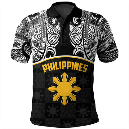 Philippines Filipinos Polo Shirt Tribal Polynesian Demodern Style
