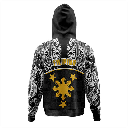 Philippines Filipinos Hoodie Tribal Polynesian Demodern Style