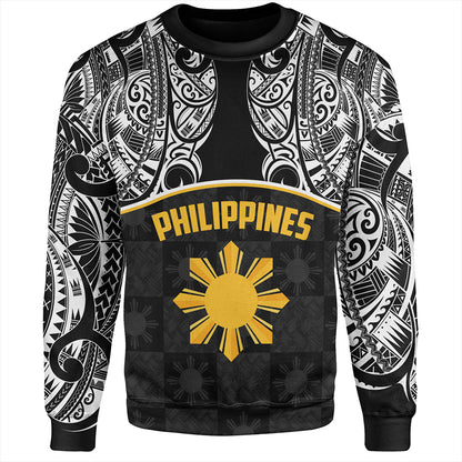 Philippines Filipinos Sweatshirt Tribal Polynesian Demodern Style
