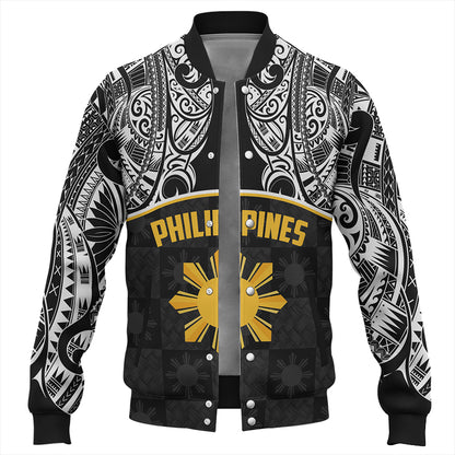 Philippines Filipinos Baseball Jacket Tribal Polynesian Demodern Style