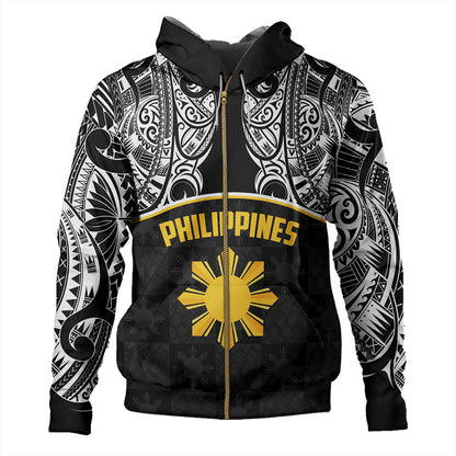 Philippines Filipinos Hoodie Tribal Polynesian Demodern Style