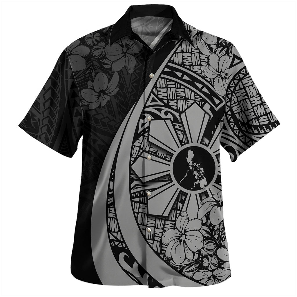 Philippines Filipinos Hawaiian Shirt National Sampaguita Flower Symbols Style