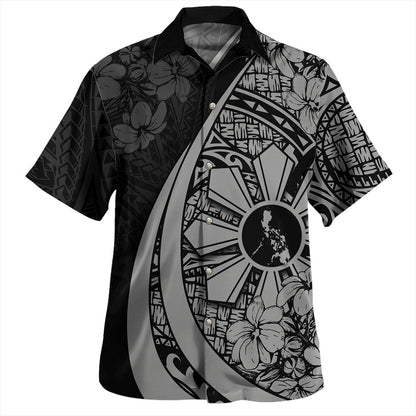 Philippines Filipinos Hawaiian Shirt National Sampaguita Flower Symbols Style