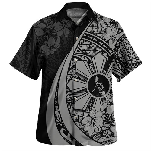 Philippines Filipinos Hawaiian Shirt National Sampaguita Flower Symbols Style
