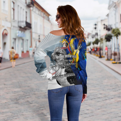 Philippines Off Shoulder Sweatshirt - Philippines Eagles Curve Style