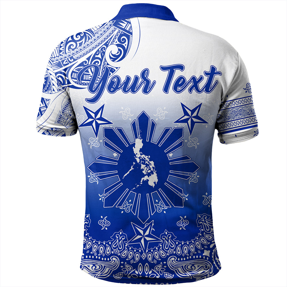 Philippines Polo Shirt Custom Pattern With Paisley Style