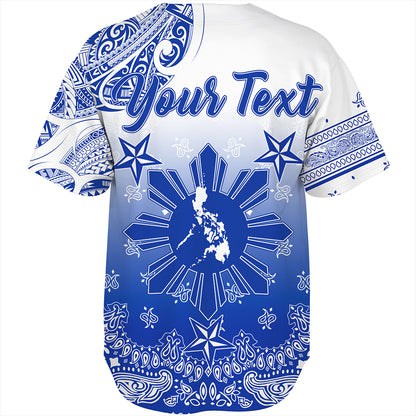 Philippines Baseball Shirt Custom Pattern With Paisley Style