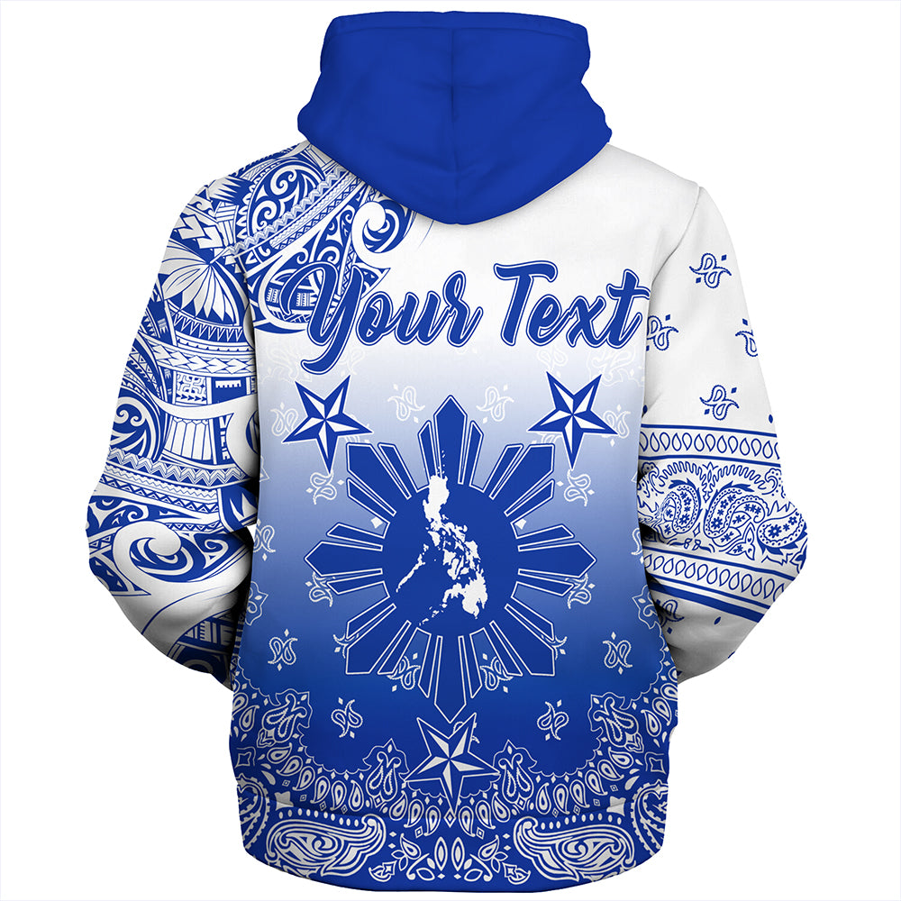 Philippines Sherpa Hoodie Custom Pattern With Paisley Style