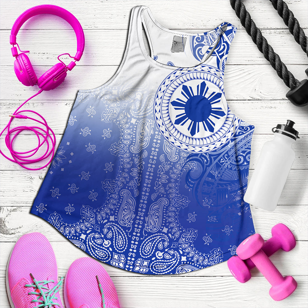 Philippines Women Tank Custom Pattern With Paisley Style