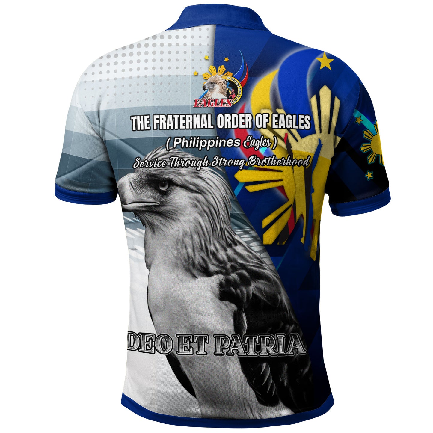 Philippines Polo Shirt - Philippines Eagles Curve Style