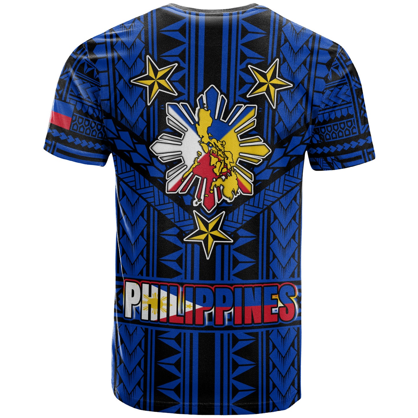 Philippines T-Shirt - Filipino Sun And Stars Tribal Tattoo Patterns Style