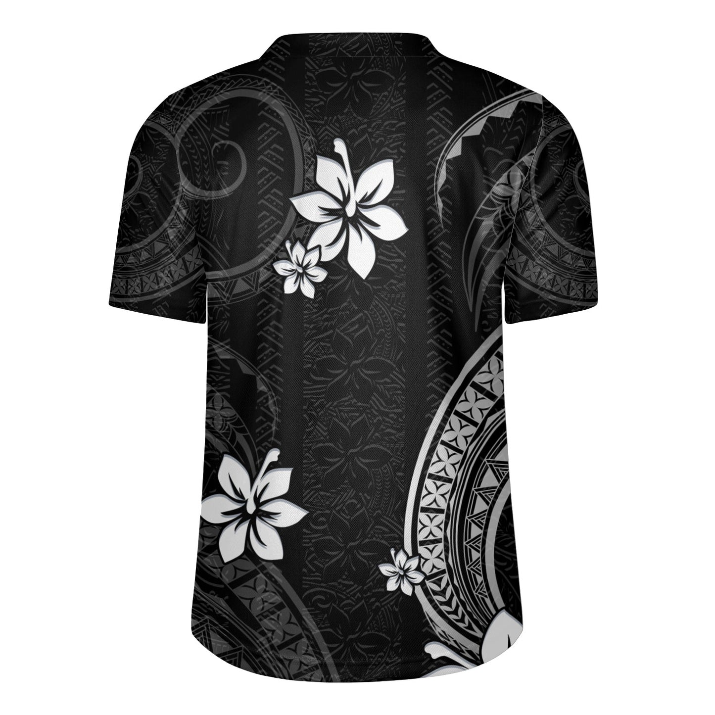 Philippines Filipinos Rugby Jersey Philippines White Hibiscus Flowers Tribal Pattern