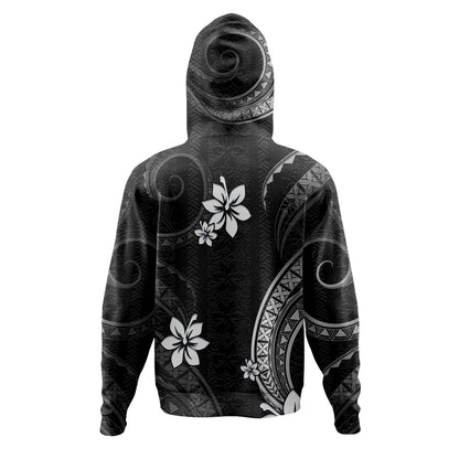 Philippines Filipinos Hoodie Philippines White Hibiscus Flowers Tribal Pattern