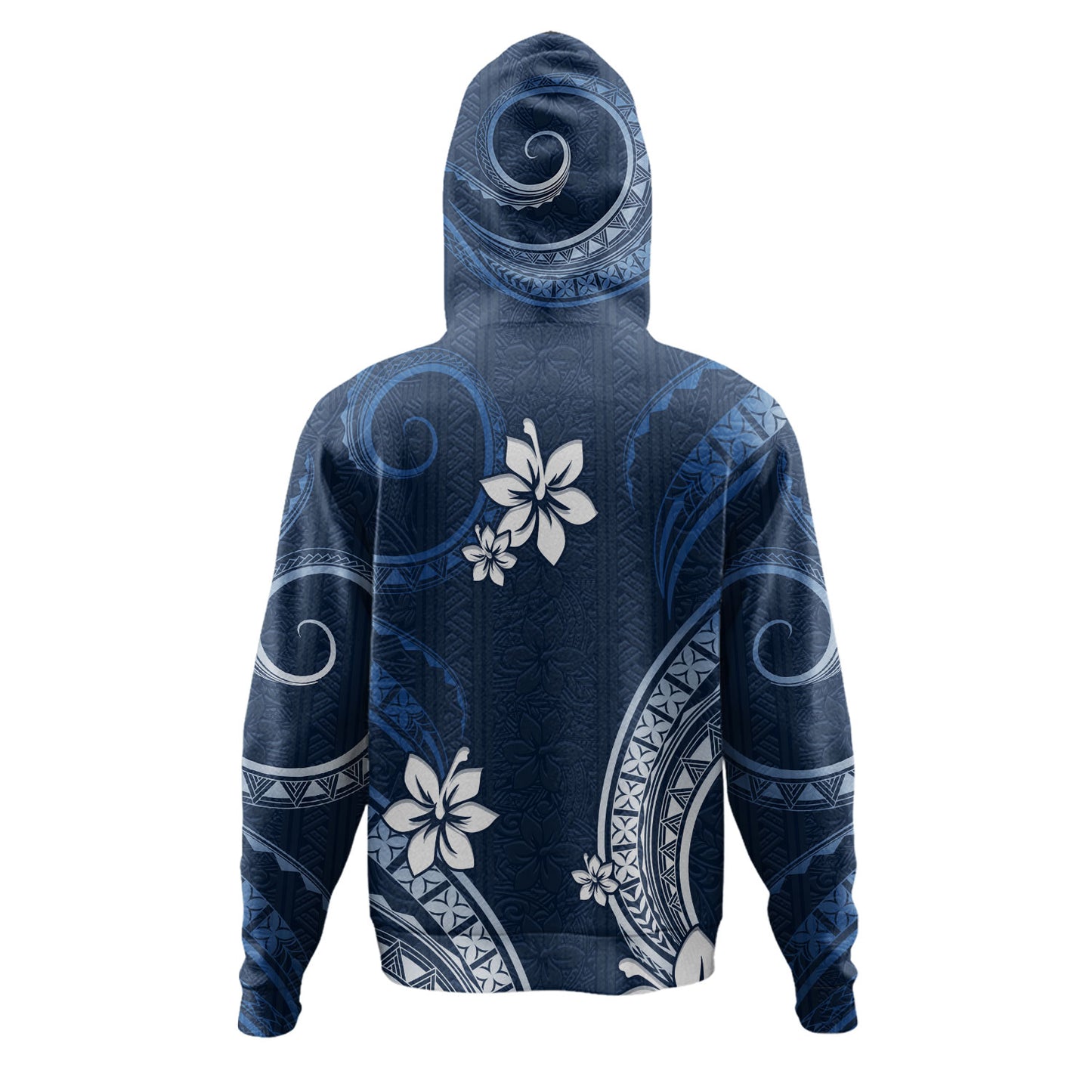 Philippines Filipinos Hoodie Philippines White Hibiscus Flowers Tribal Pattern