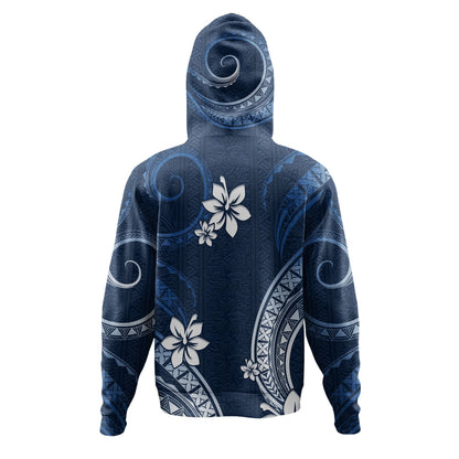 Philippines Filipinos Hoodie Philippines White Hibiscus Flowers Tribal Pattern