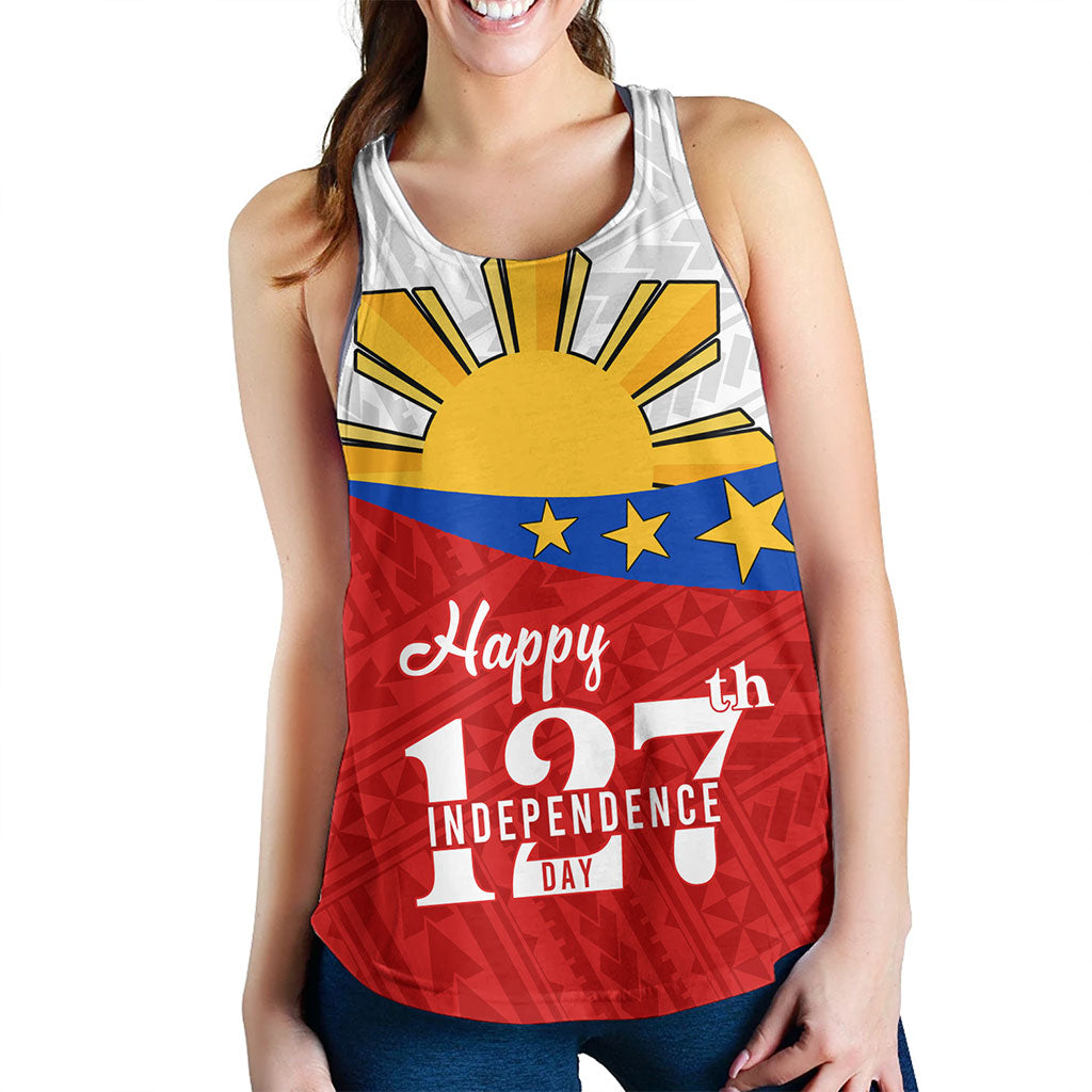 Philippines Filipinos Women Tank Happy Independence Day